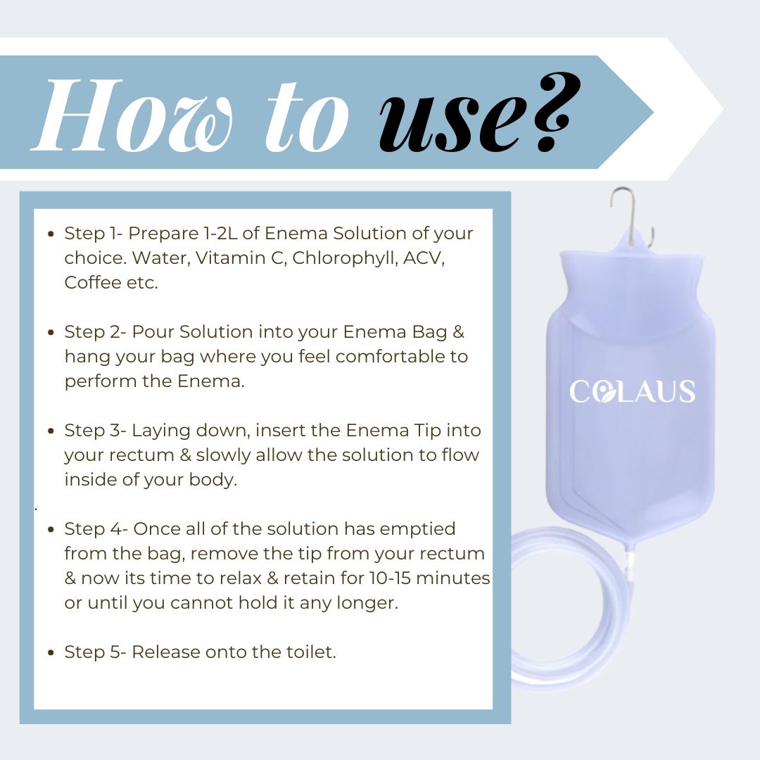 Colaus® Medical Grade Silicone Enema Kit 2L