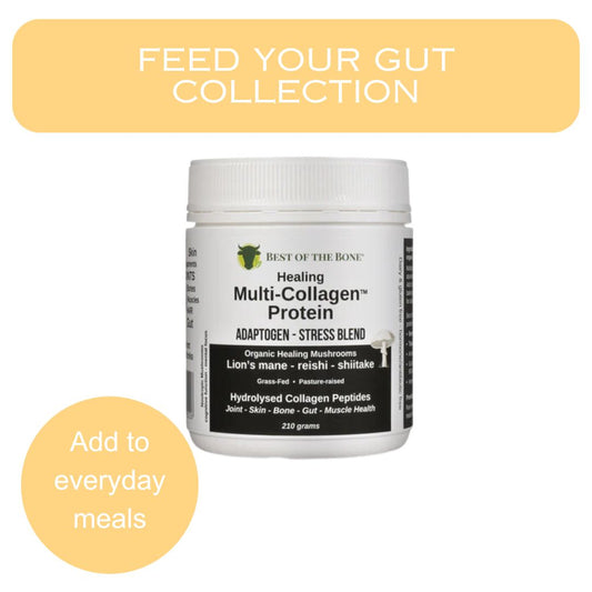 COLLAGEN MULTI + ADAPTOGEN MUSHROOM STRESS BLEND 210GRAMS POWDER